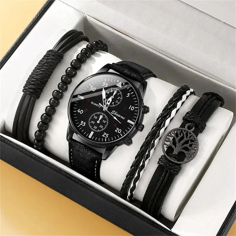 Kit de reloj, pulsera y collar hombre - Alta Essencia